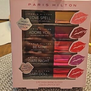 Paris Hilton High-Shine Lipstick Set - Bold Shades